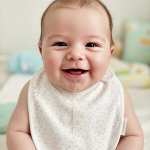 Unisex Newborn Baby Bib – Soft Muslin, Absorbent & Skin Friendly