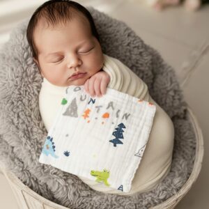 Unisex Kids Muslin Hanky (Pack of 5) – Soft, Breathable & Skin Friendly