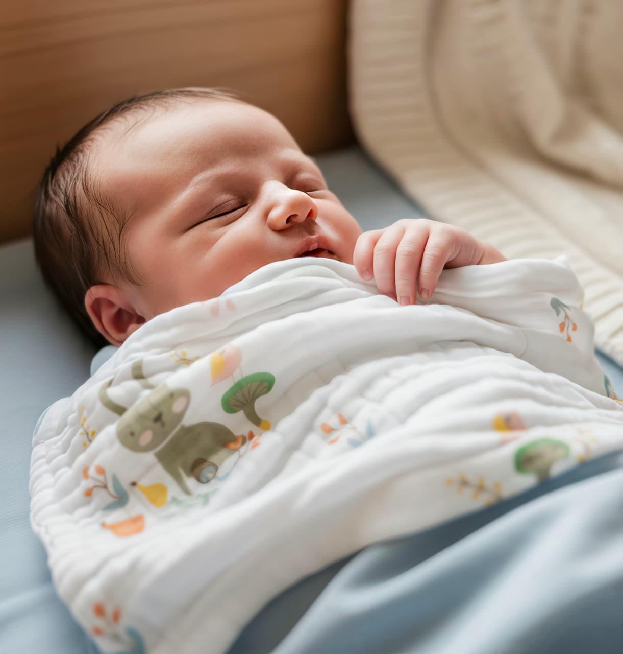 Unisex Kids Muslin Hanky (Pack of 5) – Soft, Breathable & Skin Friendly