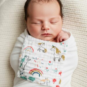 Unisex Kids Muslin Hanky (Pack of 5) – Soft, Breathable & Skin Friendly