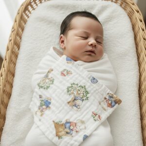 Unisex Kids Muslin Hanky (Pack of 5) – Soft, Breathable & Skin Friendly