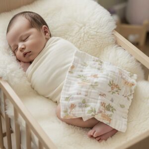 Unisex Kids Muslin Hanky (Pack of 5) – Soft, Breathable & Skin Friendly