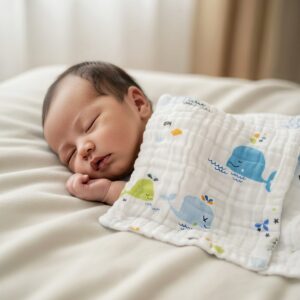 Unisex Kids Muslin Hanky (Pack of 5) – Soft, Breathable & Skin Friendly