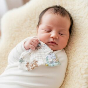 Unisex Kids Muslin Hanky (Pack of 5) – Soft, Breathable & Skin Friendly