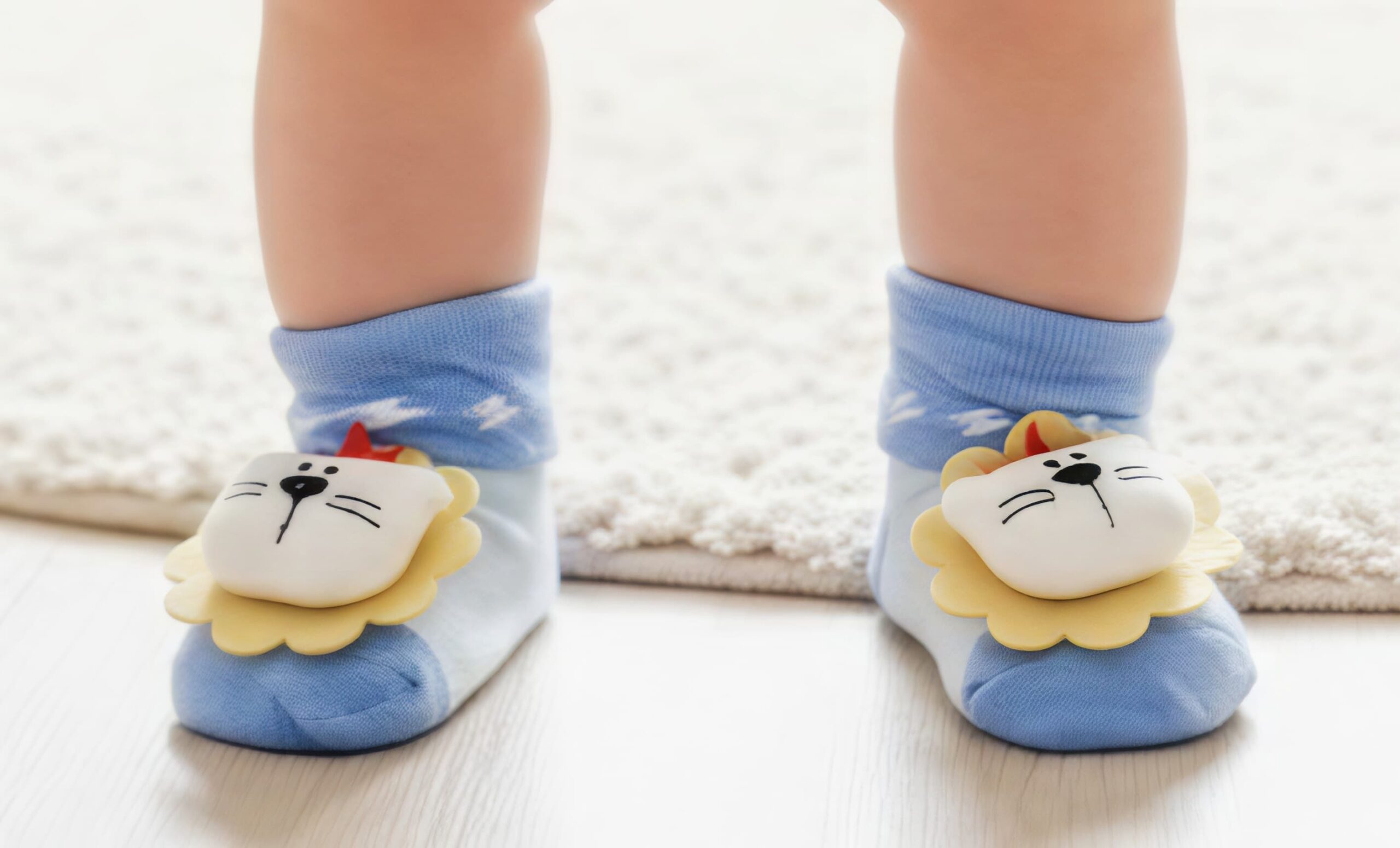 Unisex Born Baby Soft Cotton Socks for 3–9 Months – Anti-Slip Cute Design Baby Socks