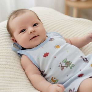 Unisex Kids Cotton Slips – Soft, Comfortable & Skin Friendly (0–2 Years)