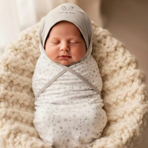 Unisex Newborn Baby Cap Towel – Soft Cotton Hosiery, Gentle & Skin Friendly