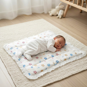 Unisex Newborn Baby Muslin Border Style Quilt (Godadi) – Soft Baby Sleeping Mattress Bed | Skin Friendly Baby Bedding