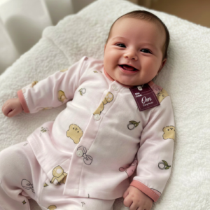 Unisex Newborn Baby Muslin Clothing Set (0–2 Years) – Soft Breathable Pink Baby Wear Pair