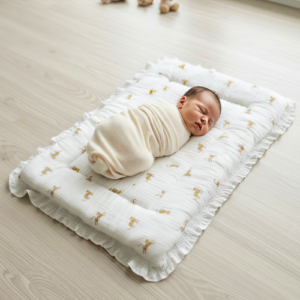 Unisex Newborn Baby Muslin Border Style Quilt (Godadi) – Soft Baby Sleeping Mattress Bed | Skin Friendly Baby Bedding