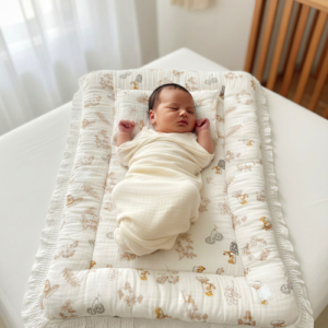Unisex Newborn Baby Muslin Border Style Quilt (Godadi) – Soft Baby Sleeping Mattress Bed | Skin Friendly Baby Bedding