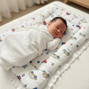 Unisex Newborn Baby Muslin Border Style Quilt (Godadi) – Soft Baby Sleeping Mattress Bed | Skin Friendly Baby Bedding