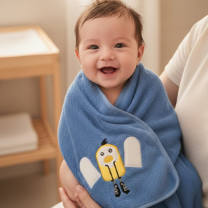 Unisex Born Baby Soft Bath Towel for Newborn & Toddlers (0–4 Years)